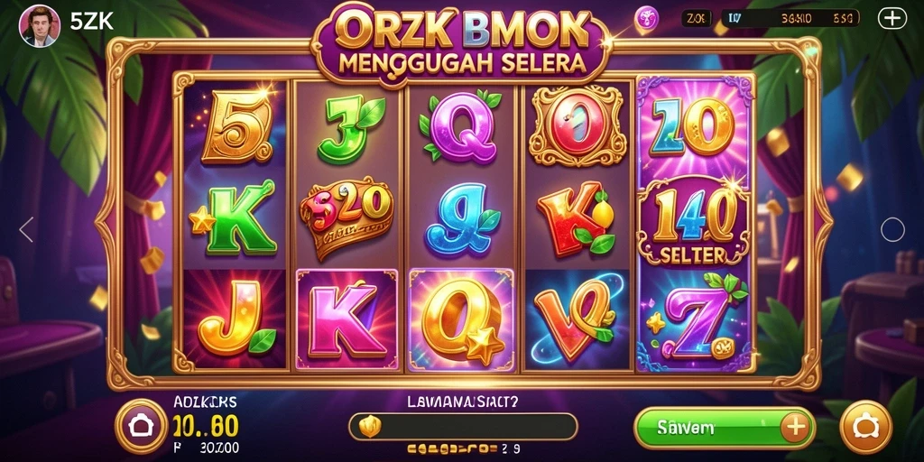 Tampilan gameplay menarik dari permainan slot 5ZK.