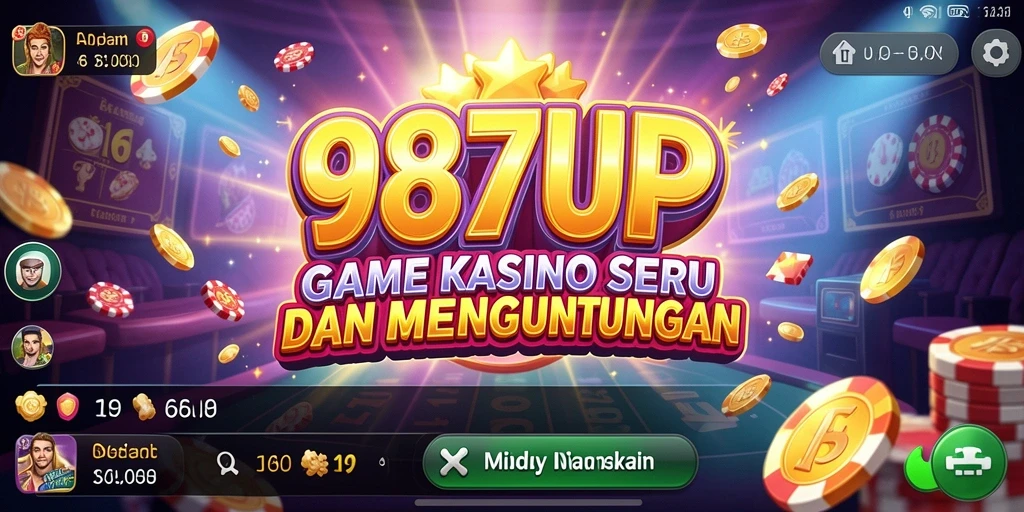 Screenshot gameplay 987UP menunjukkan keseruan bermain kasino.