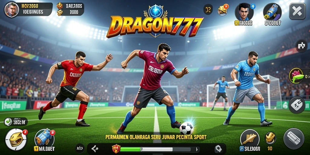 Tampilan gameplay seru dari DRAGON777 yang memadukan berbagai olahraga.