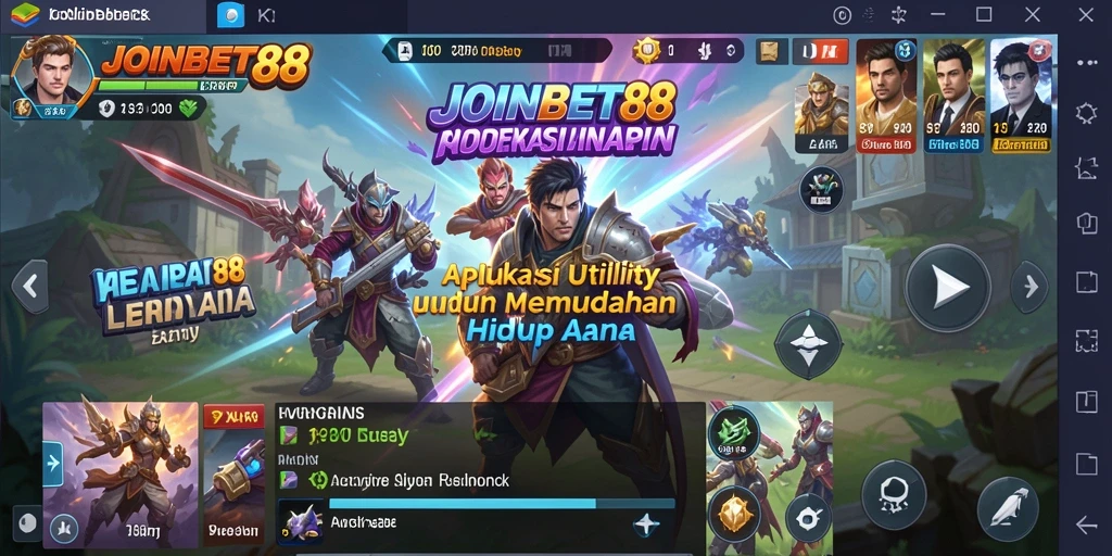 Screenshot utama JOINBET88 menampilkan antarmuka pengguna yang intuitif dan fitur pengingat.