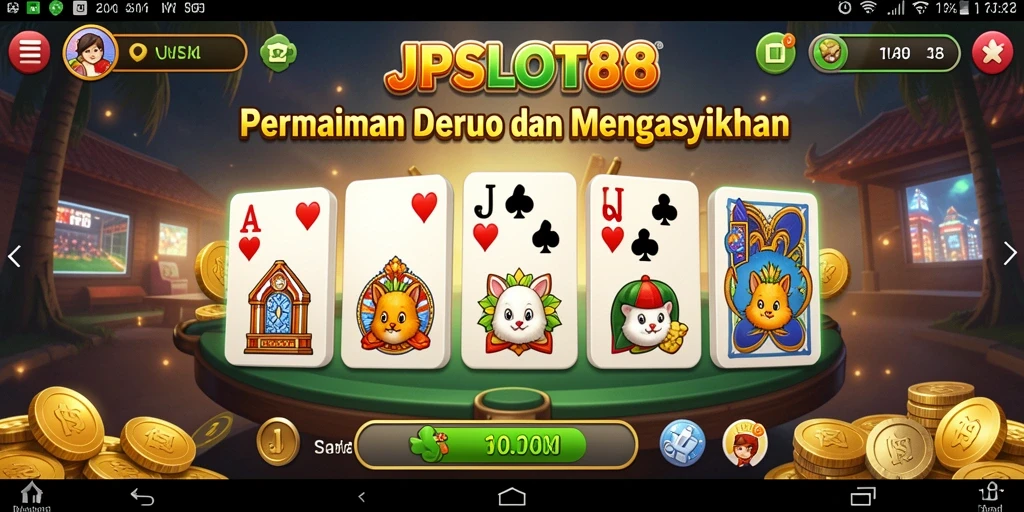 Screenshot JPSLOT88 menunjukkan gameplay yang seru dan interaktif.