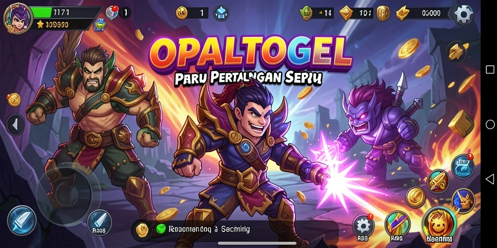 Screenshot OPALTOGEL menampilkan karakter dalam pertempuran yang intens.